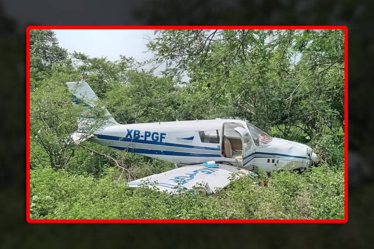 Cae avioneta de academia de vuelo en Morelos; instructor y alumna resultan heridos