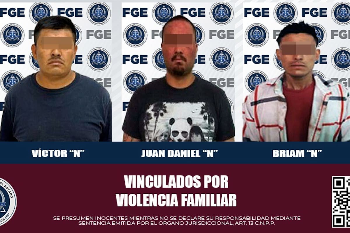 Vinculan a proceso a tres hombres por violencia familiar