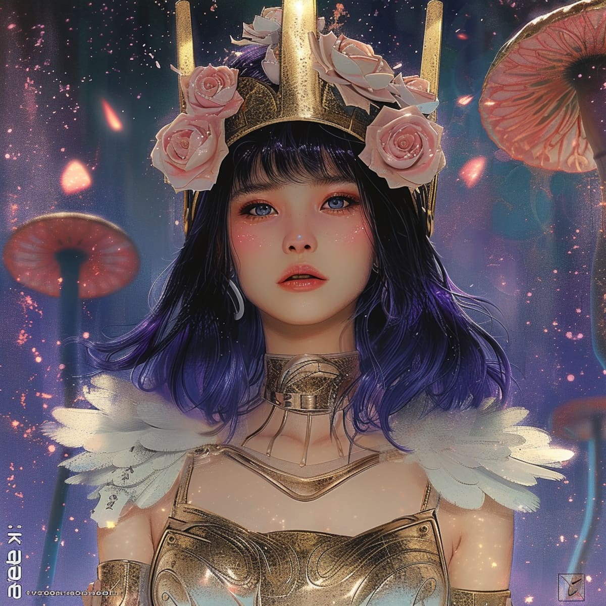 Enigmática, Saori se infiltra en el reino de Hades, lista para poner fin a la milenaria guerra en la visión de la inteligencia artificial.