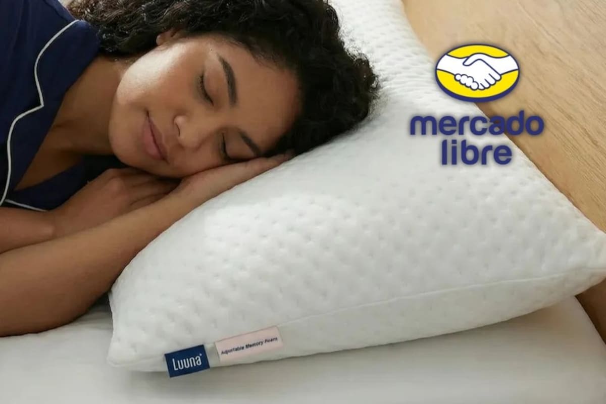 Mercado Libre remata la almohada ajustable Luuna con 48 por ciento de descuento y tres meses sin intereses