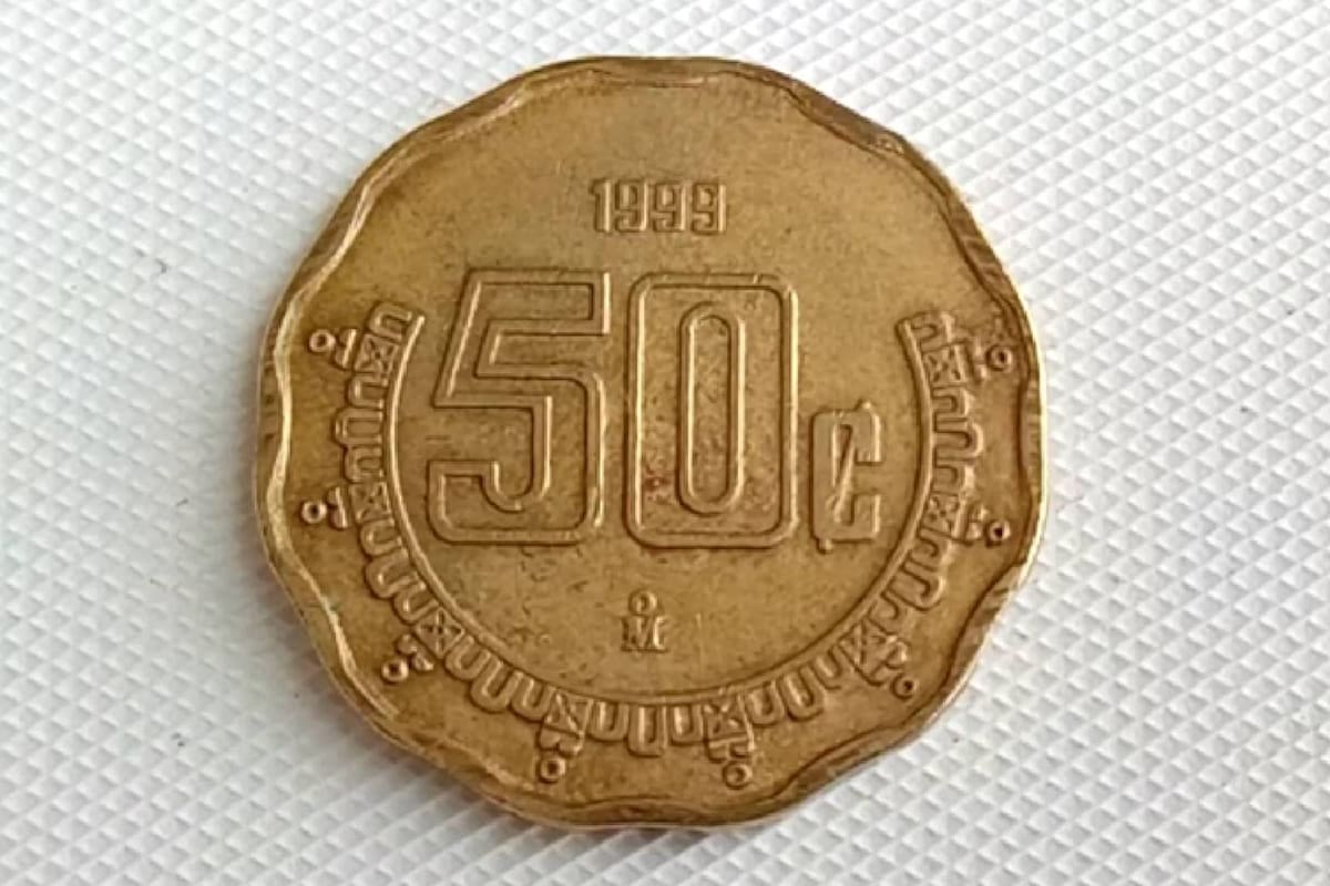 Por un curioso error de fabricación, moneda de 50 centavos se vende en 23 mil pesos