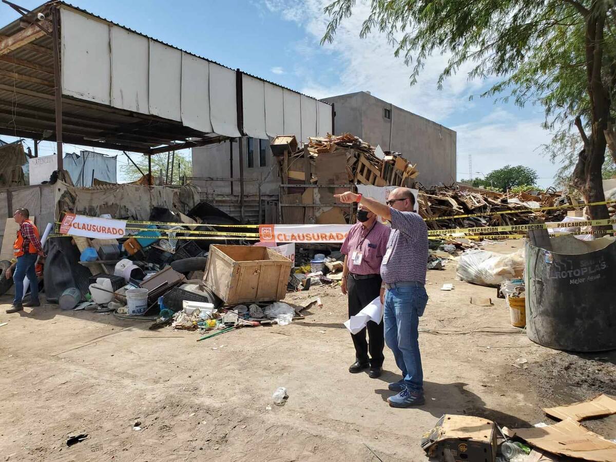 Ayuntamiento de Hermosillo clausuró un predio utilizado como basurero clandestino en la colonia Luis Donaldo Colosio.