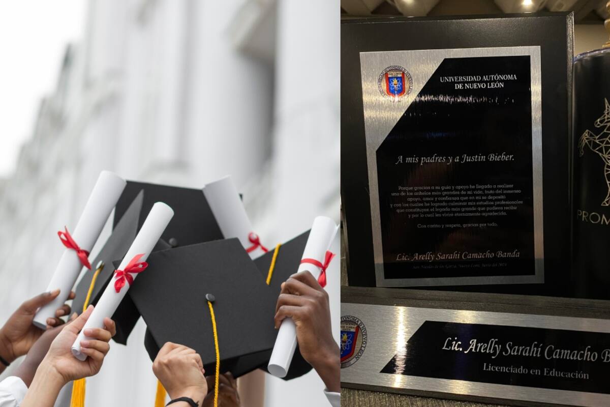 Una joven le dedica su reconocimiento de graduación al cantante Justin Bieber