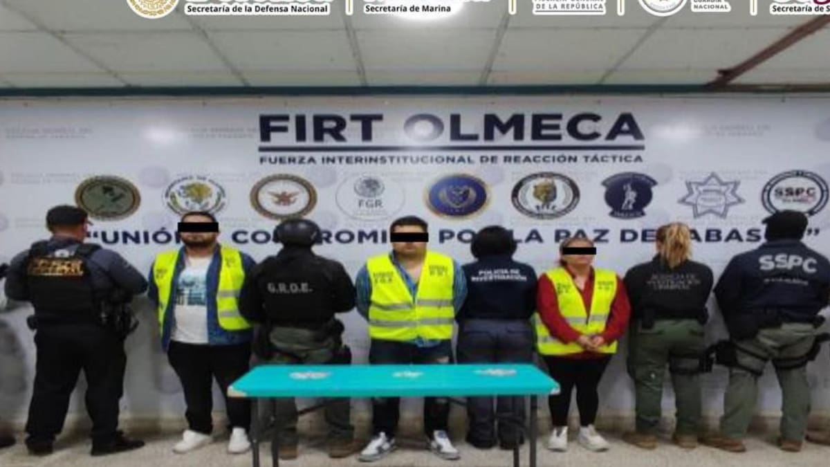 Capturan a “Luki”, jefe de plaza del CJNG en Macuspana, Tabasco; autoridades detuvieron a tres personas con droga
