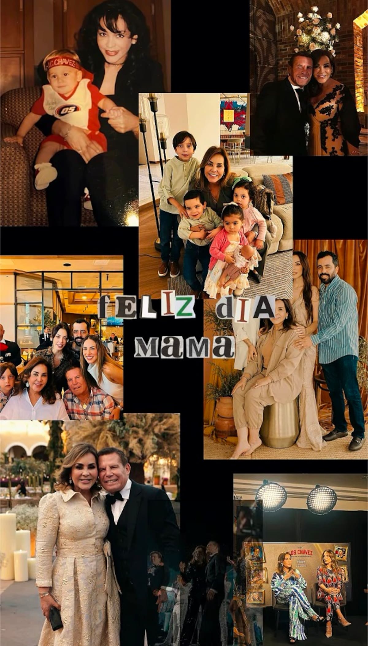Nicole Chávez mostró varias imágenes junto a esu madre y su padre, Julio César Chávez.