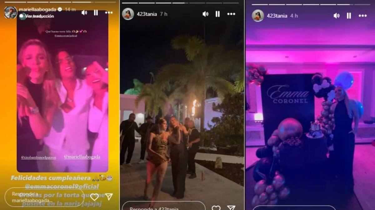 Más imágenes de la fiesta de Emma Coronel por su "cumple" 35.