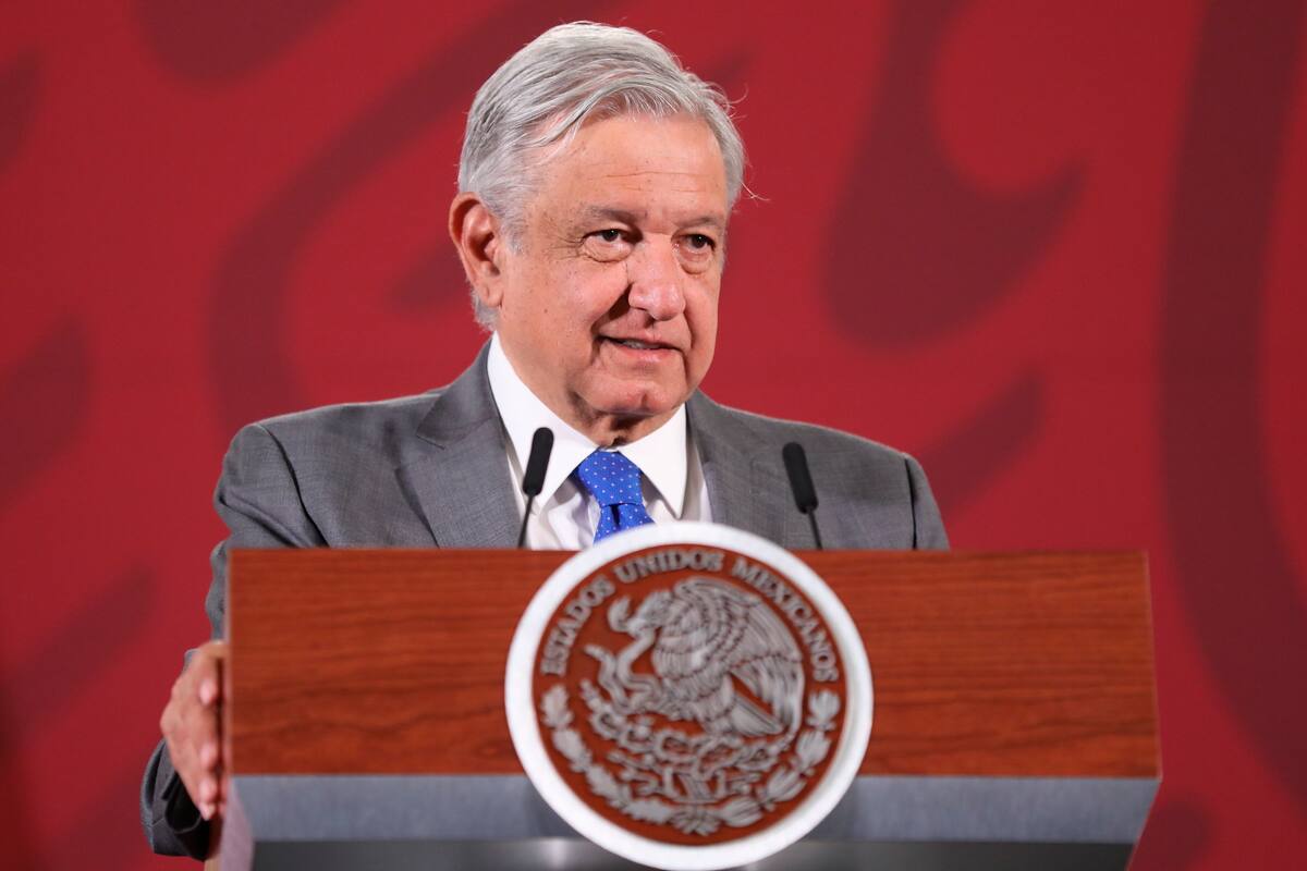 Conferencia de AMLO desde Palacio Nacional