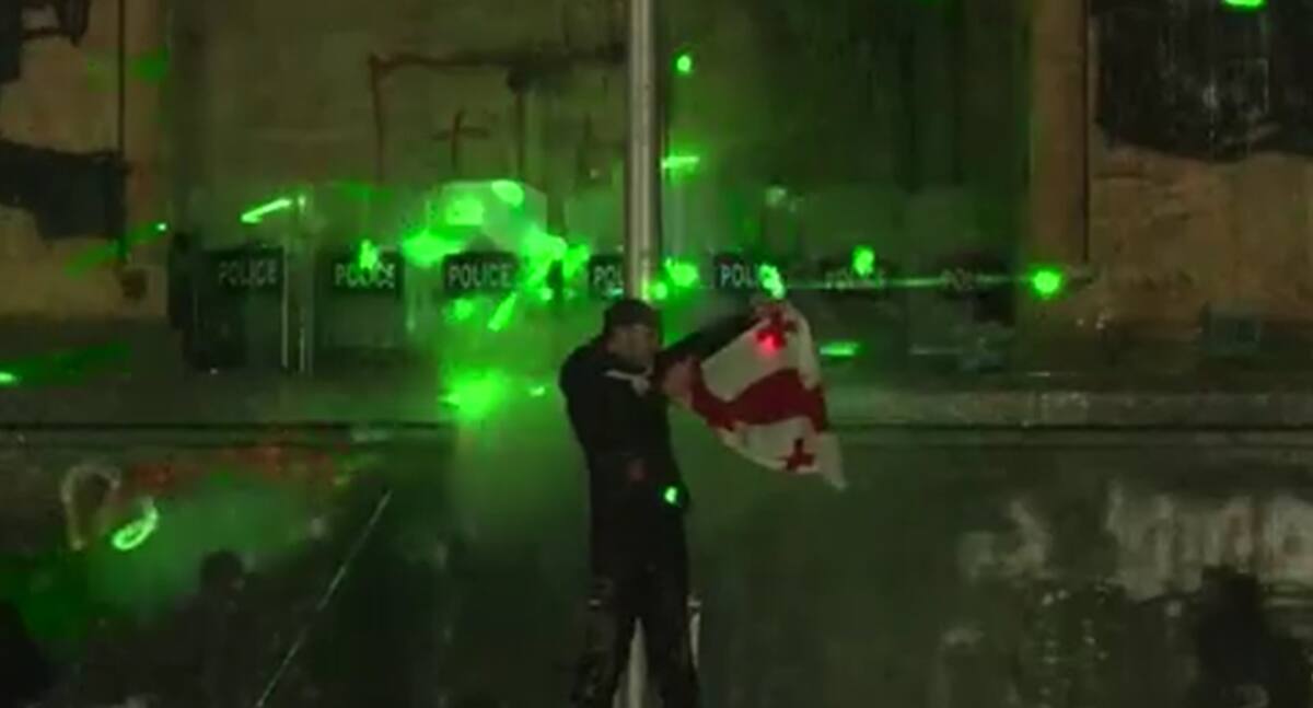 Manifestante en Georgia. / Getty Images.