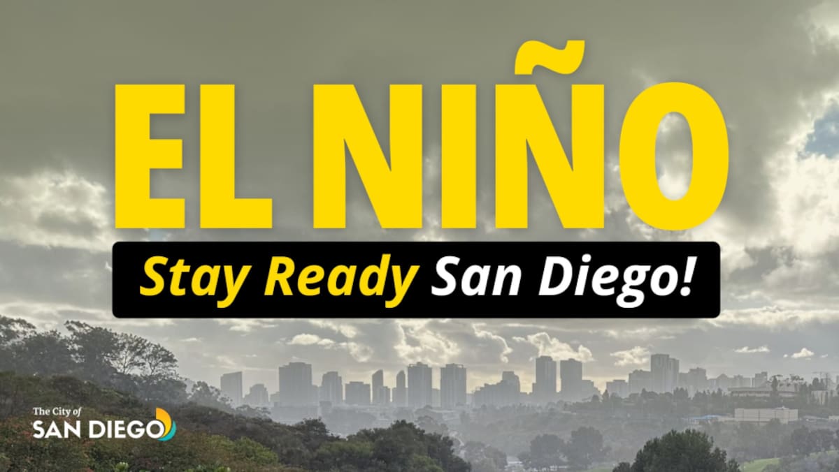 Autoridades de San Diego pidieron a residentes y propietarios prepararse ante posibles lluvias intensas e inundaciones durante el próximo invierno. Foto: Cortesía.