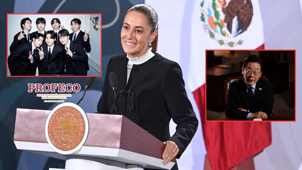 Claudia Sheinbaum confirmó que el presidente de Corea respondió su carta sobre más conciertos de BTS en México, mientras Profeco inició un procedimiento contra Ticketmaster y y exhortó a plataformas de reventa a cumplir la ley