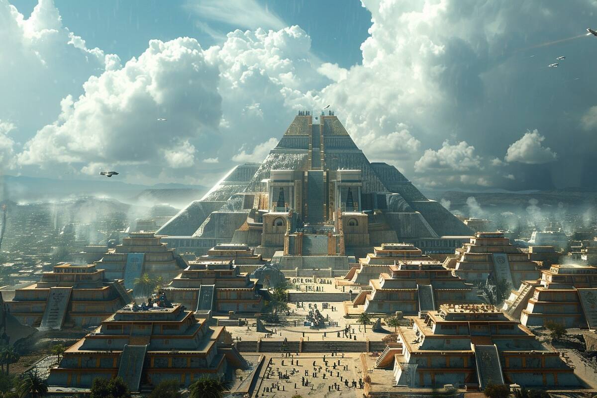 IA visualiza a los aztecas en el 2100 sin la conquista española