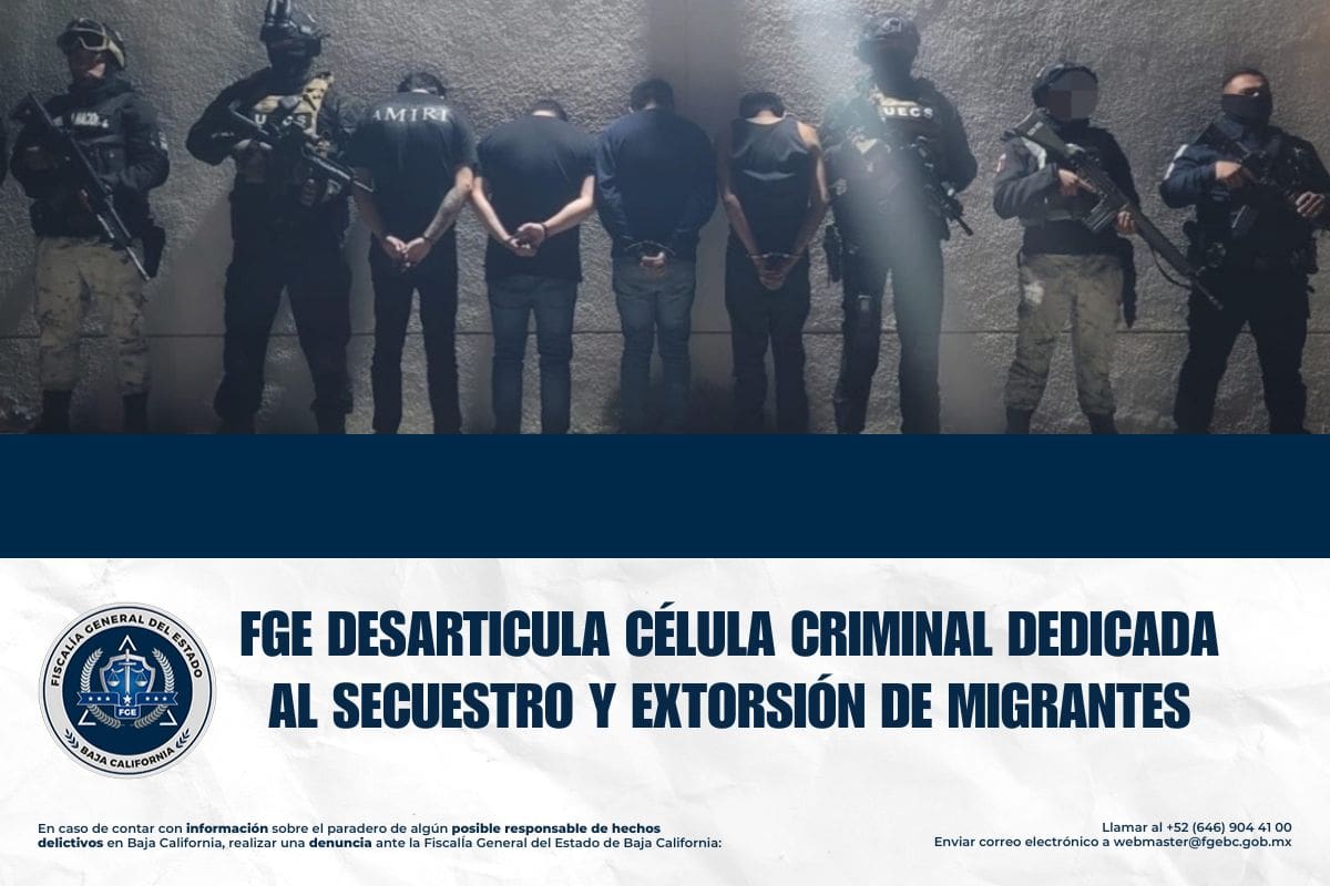 Desmantelan banda de secuestradores de migrantes
