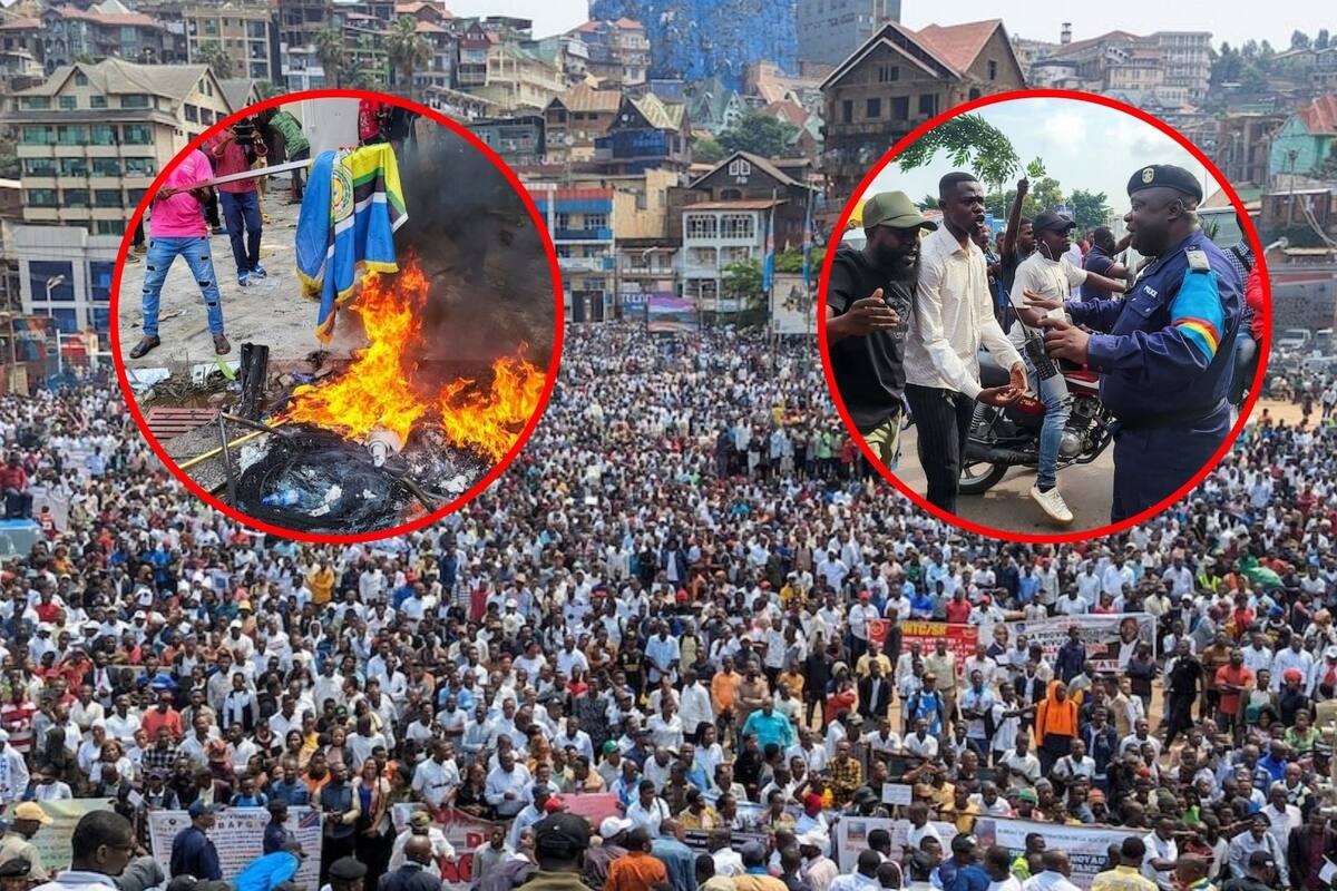 Manifestantes atacan embajadas de Francia, EU, Ruanda, Uganda y Kenia en RDC