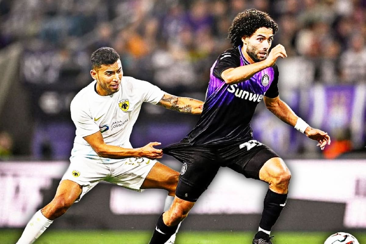 El AEK de Orbelín Pineda elimina al Anderlecht del Chino Huerta de la Conference League