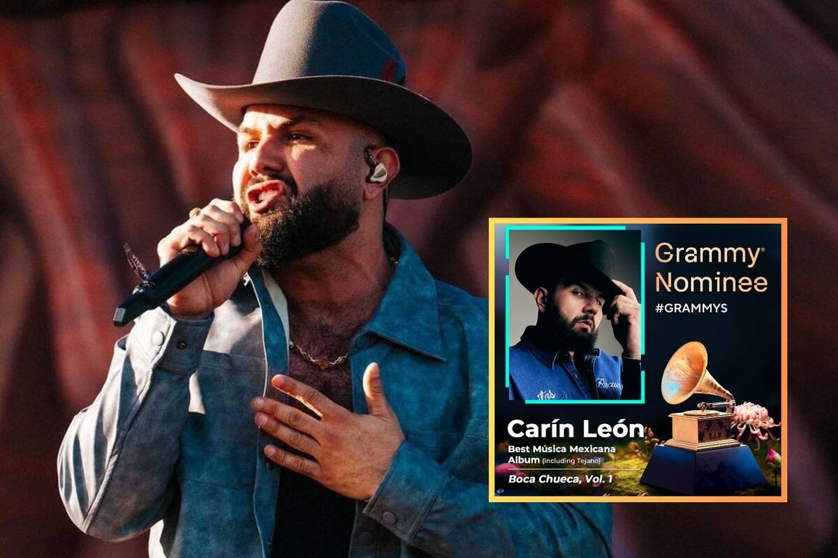 Carín León recibe su primera nominación a los Grammys Americanos con su álbum ‘Boca Chueca’