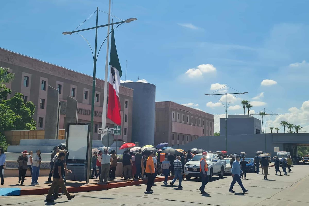 Hermosillo participa en el Segundo Simulacro Nacional 2025 con evacuación de más de 6 mil personas en el Centro de Gobierno