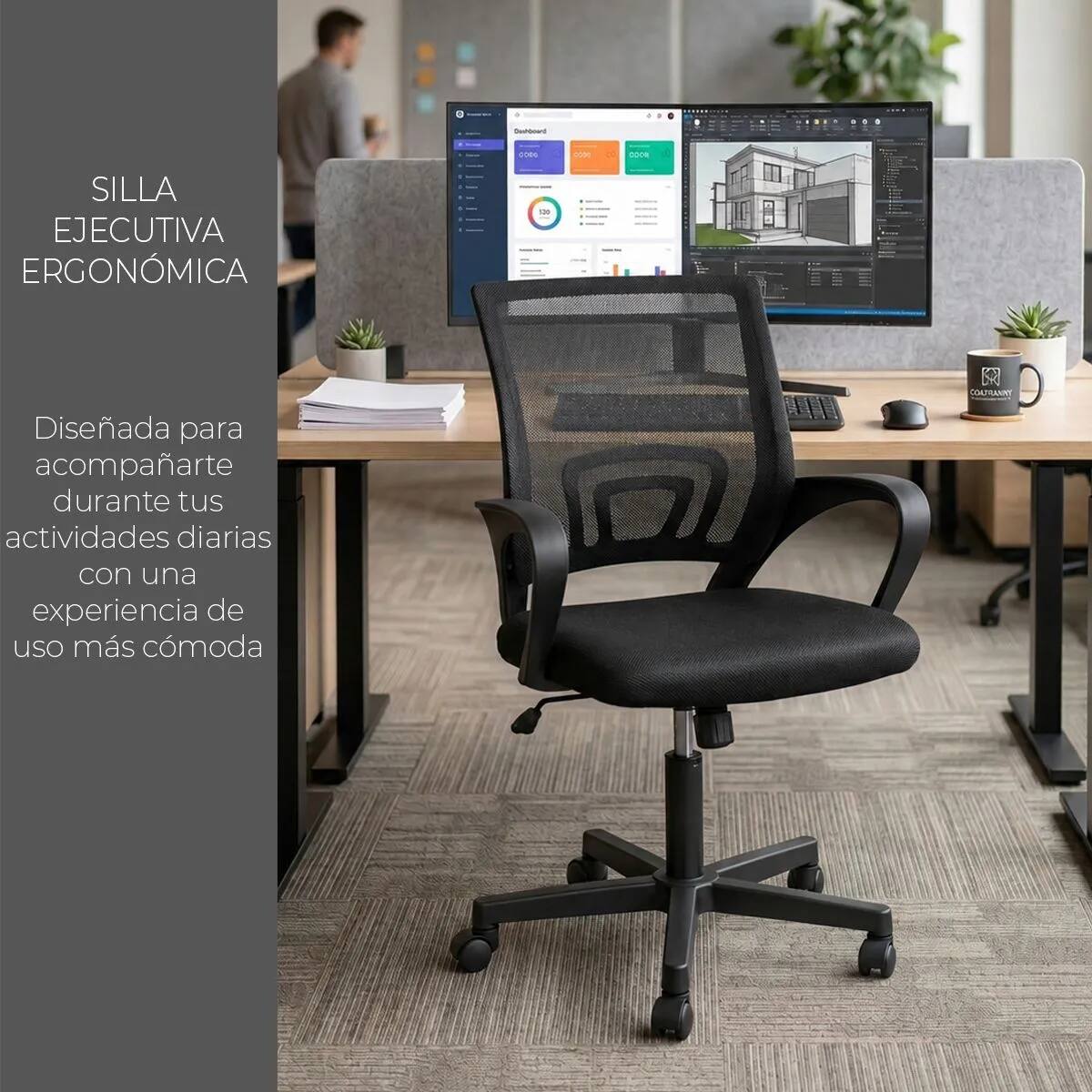 Silla ejecutiva ergonómica para oficina | Mercado Libre