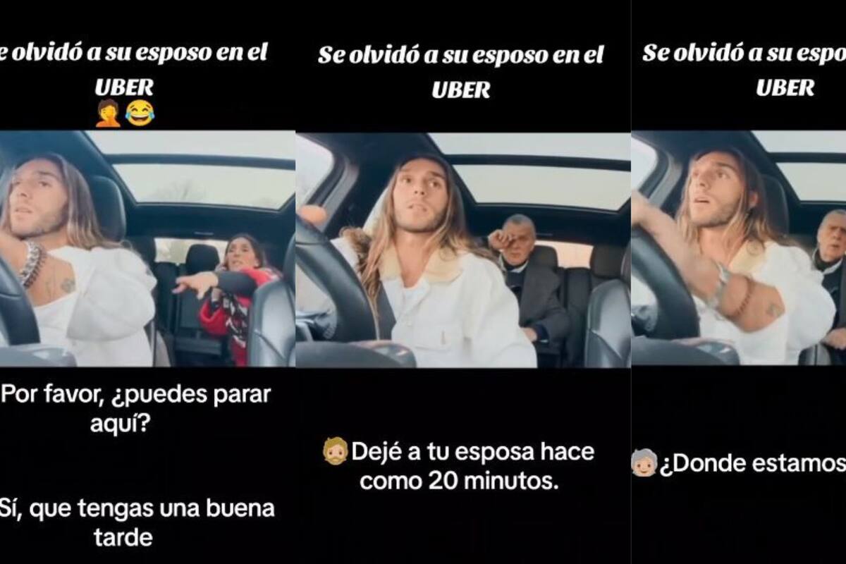 VIDEO: Así fue la reacción de una mujer que olvidó a su esposo en un viaje en Uber
