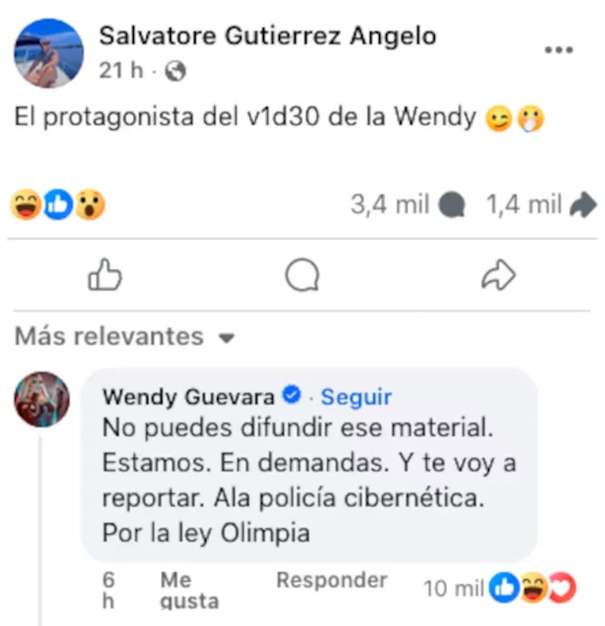 Wendy Guevara ya está en proceso de demandas por su video filtrado. | Captura de pantalla.