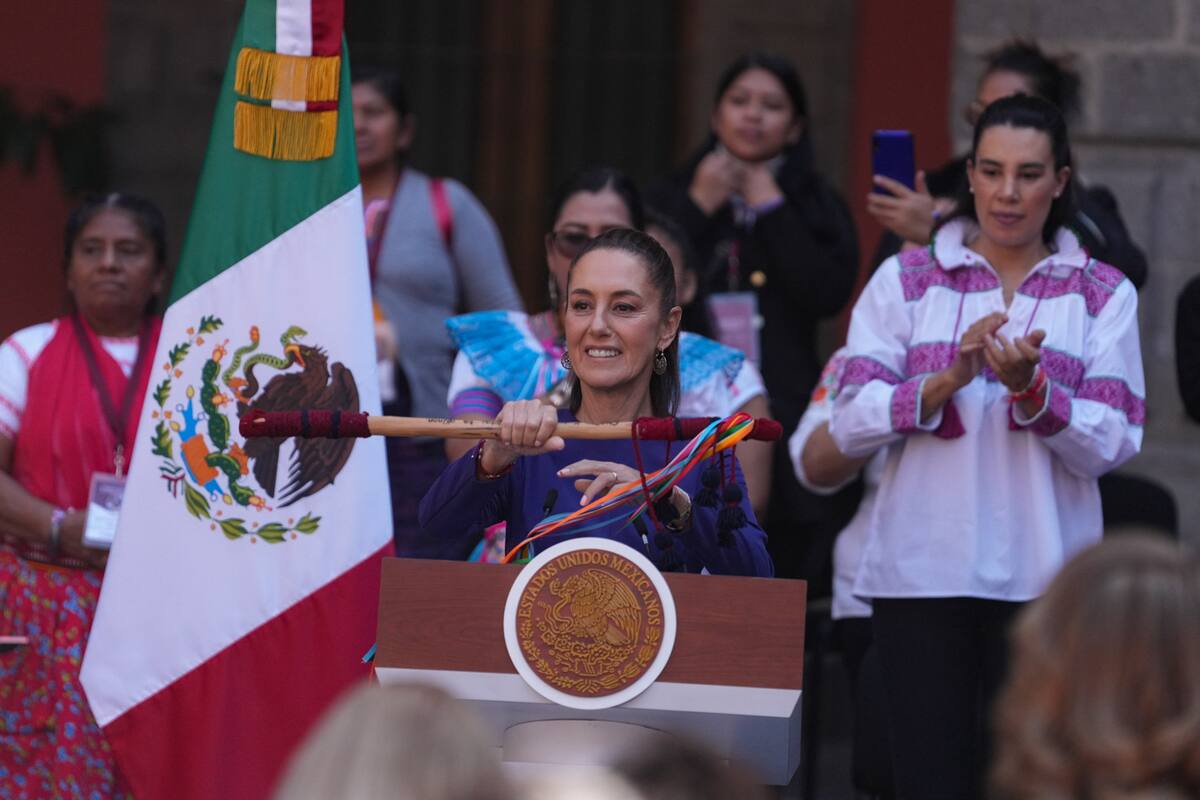 Día Internacional de las Mujeres en Palacio Nacional para reivindicar a las mujeres indígenas y la histórica lucha de todas por derechos y justicia. / Gobierno de México.