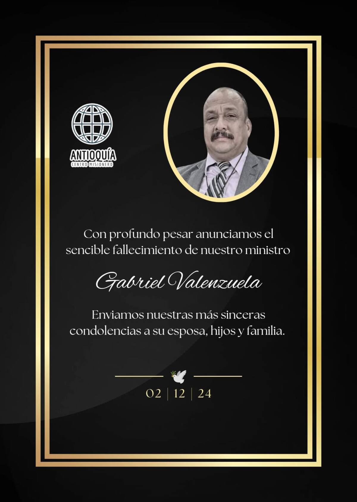 El pastor Gabriel Valenzuela siempre fue reconocido por trabajar por su comunidad.