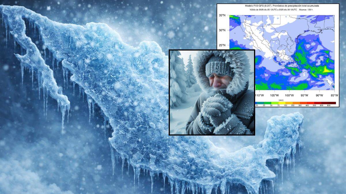 Frente frío 24 traerá lluvias, vientos fuertes y probabilidad de nieve este sábado y domingo en varias regiones del país, advierte el SMN