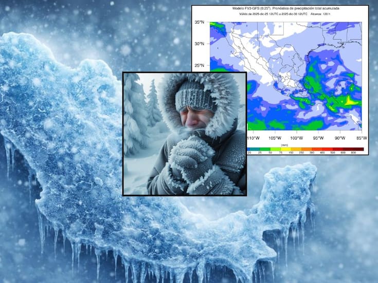 Frente frío 24 traerá lluvias, vientos fuertes y probabilidad de nieve este sábado y domingo en varias regiones del país, advierte el SMN