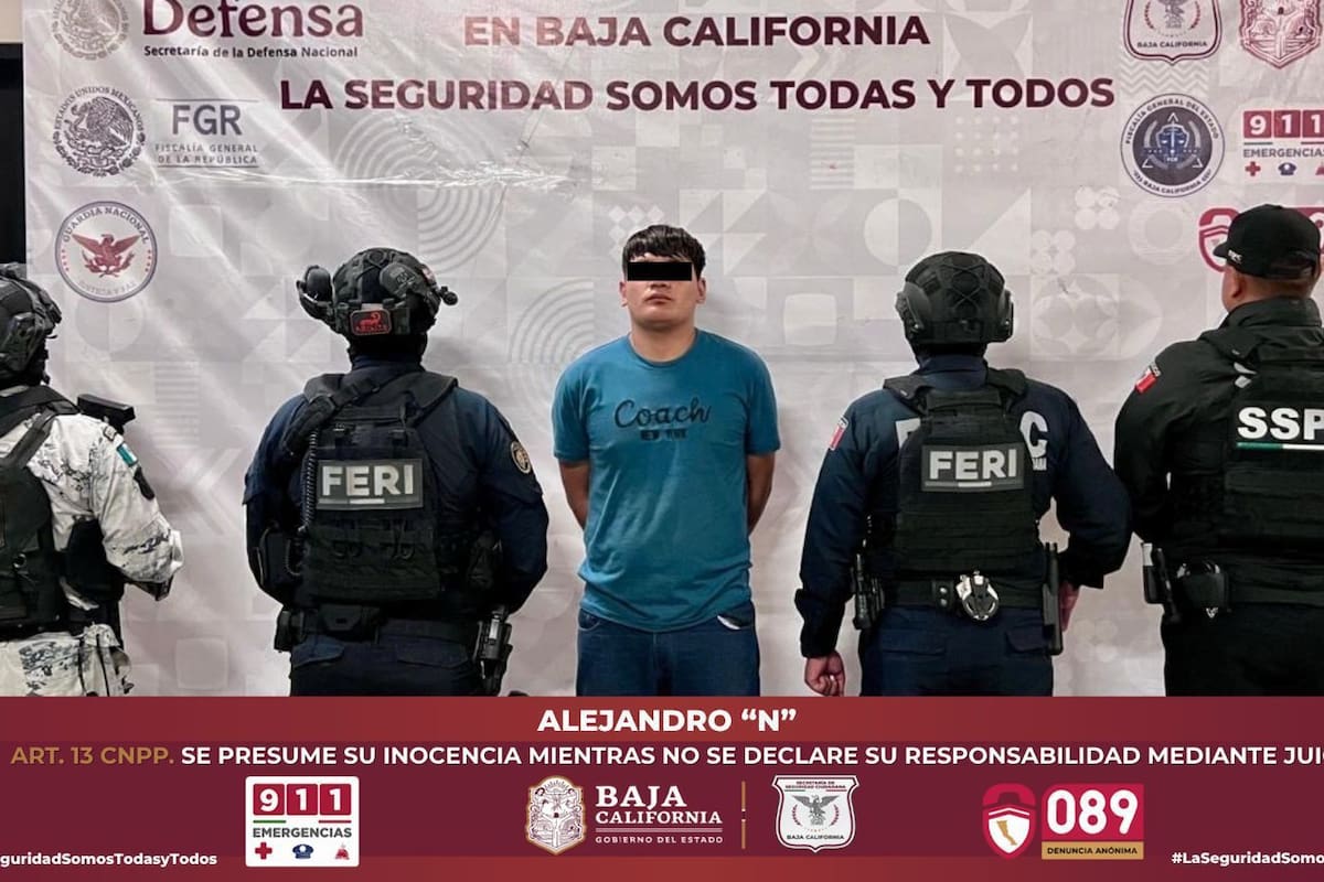 Capturan a “El JP” en Rosarito; era buscado por homicidio calificado