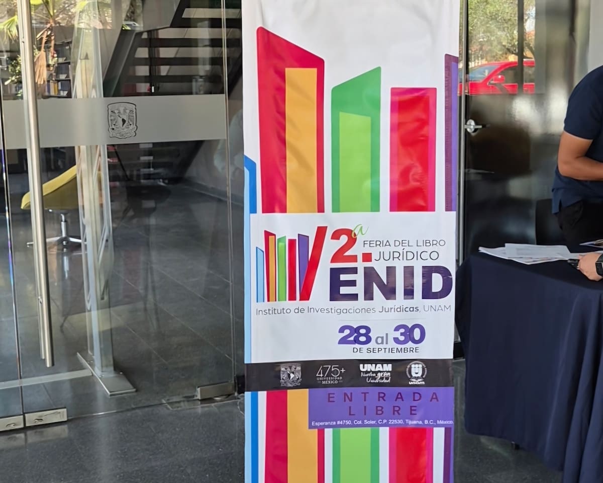 28, 29 y 30 de septiembre presentarán publicaciones la Segunda Feria del Libro Jurídico en Tijuana, que reúne publicaciones y especialistas del Instituto de Investigaciones Jurídicas. Foto: Michelle Castillo