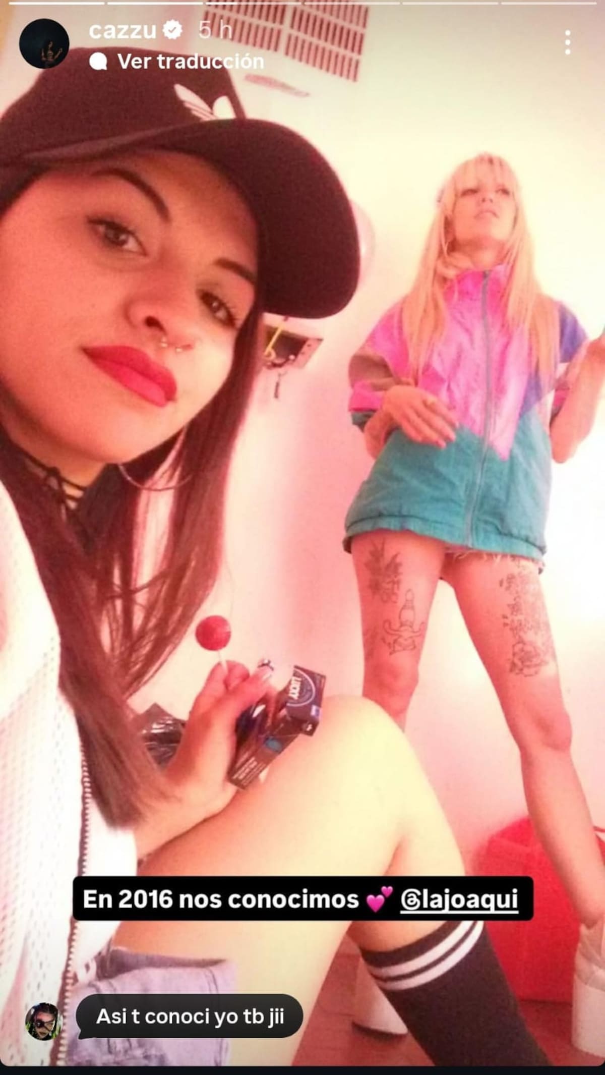 Cazzu se une al trend 2016 | Instagram @cazzu