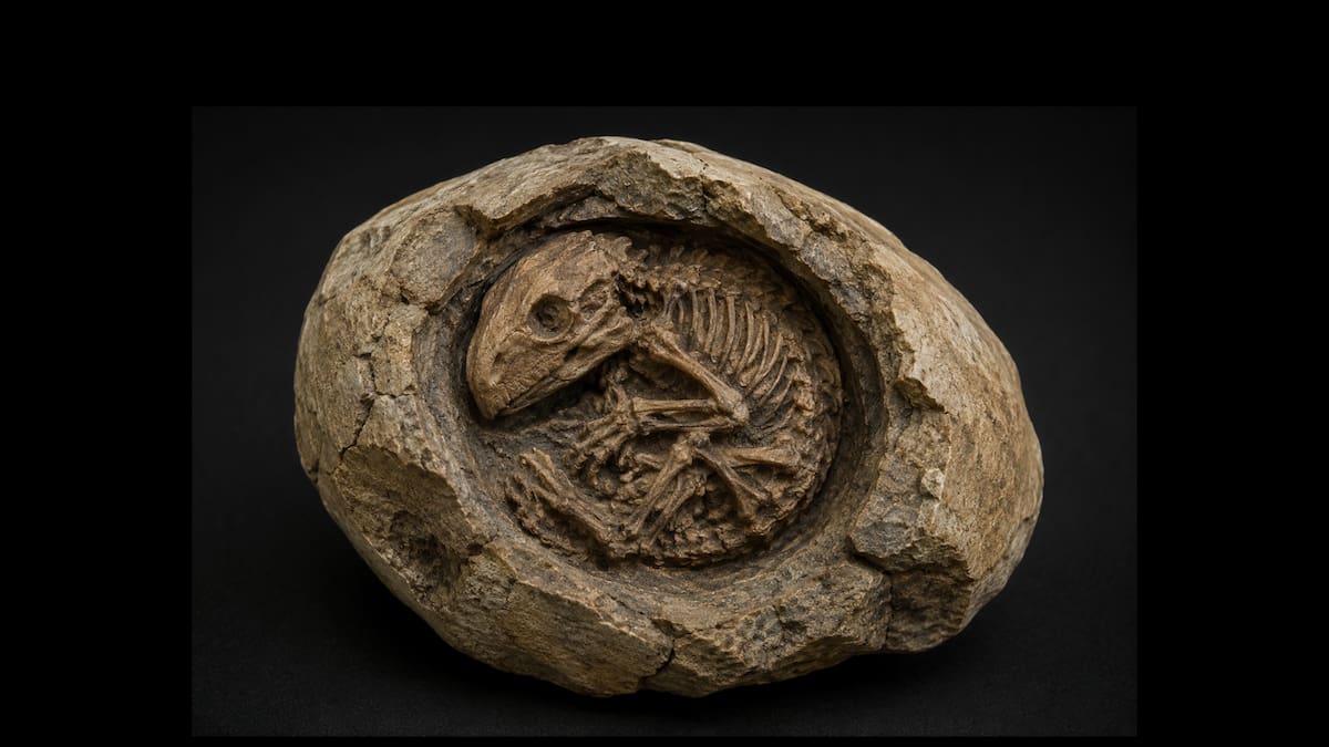 Un fósil conservó durante 250 millones de años un embrión dentro de su huevo y ahora los científicos lo estudian para entender cómo los huevos grandes pudieron ayudar al Lystrosaurus a sobrevivir a una extinción masiva