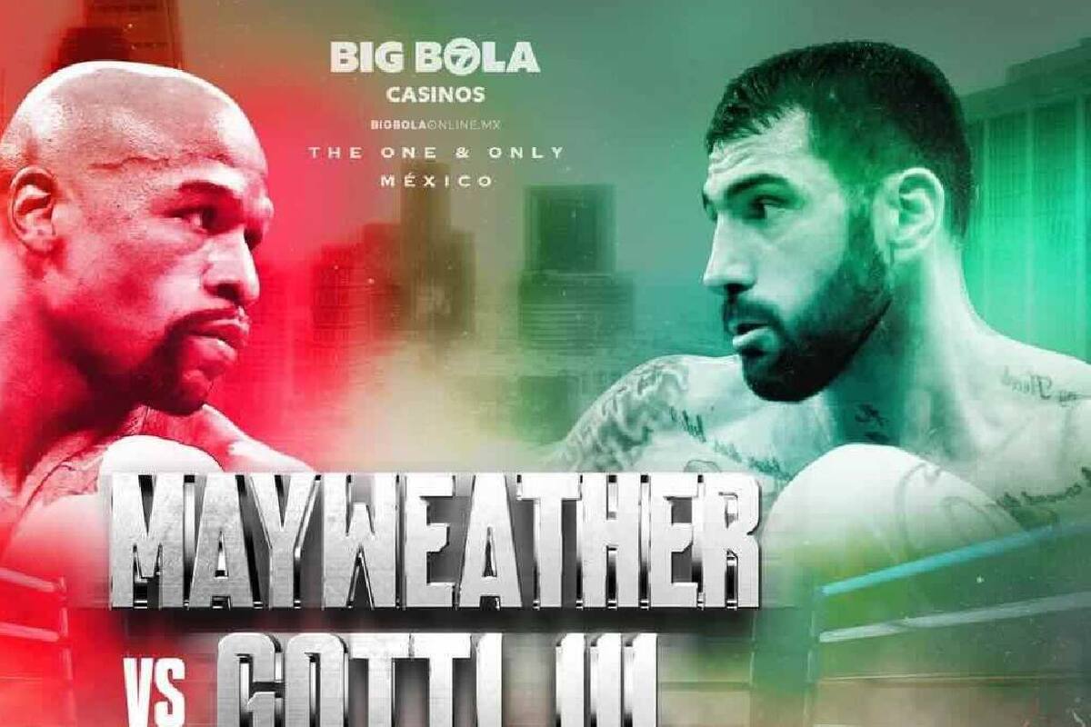 ¿A qué hora y dónde ver la pelea de exhibición de Mayweather vs. Gotti III en México?