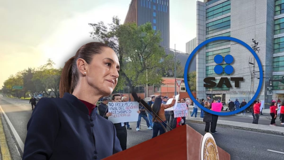 Paro nacional del SAT no será un “problema grave”, asegura Sheinbaum ante protestas y bloqueos por inconformidades de los trabajadores
