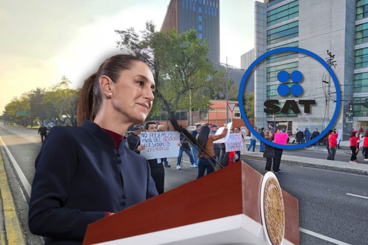 Paro nacional del SAT no será un “problema grave”, asegura Sheinbaum ante protestas y bloqueos por inconformidades de los trabajadores