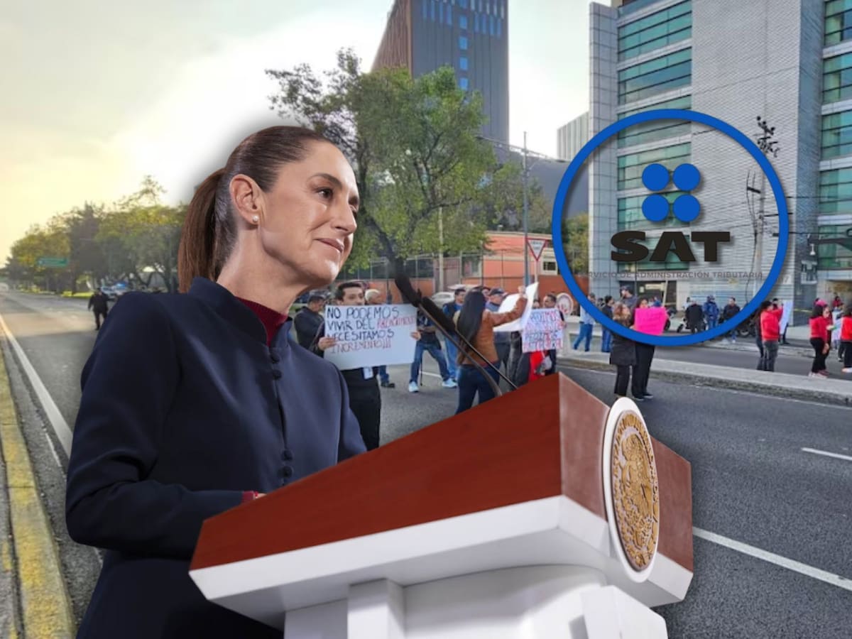 Sheinbaum minimiza paro nacional del SAT: “No es algo grave”. | Crédito: Presidencia/Banco digital GH