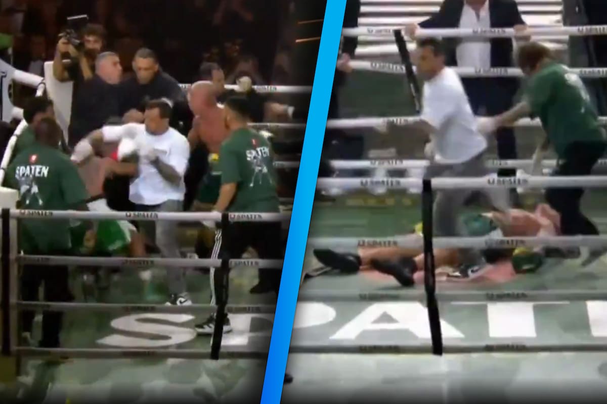 Pelea de box termina en campal: Wanderlei Silva es noqueado por el hijo de su rival