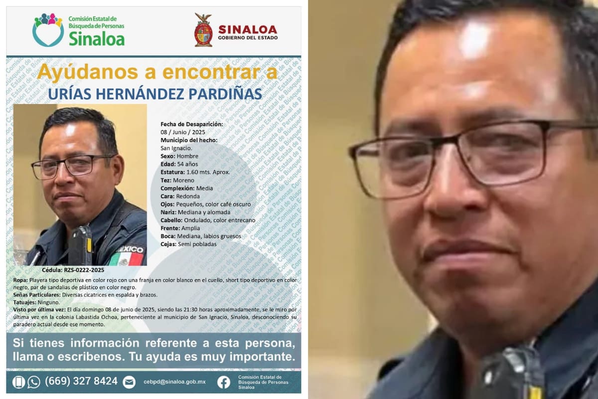 Activan alerta de búsqueda por desaparición de ex subdirector de la Policía Municipal de San Ignacio en Sinaloa