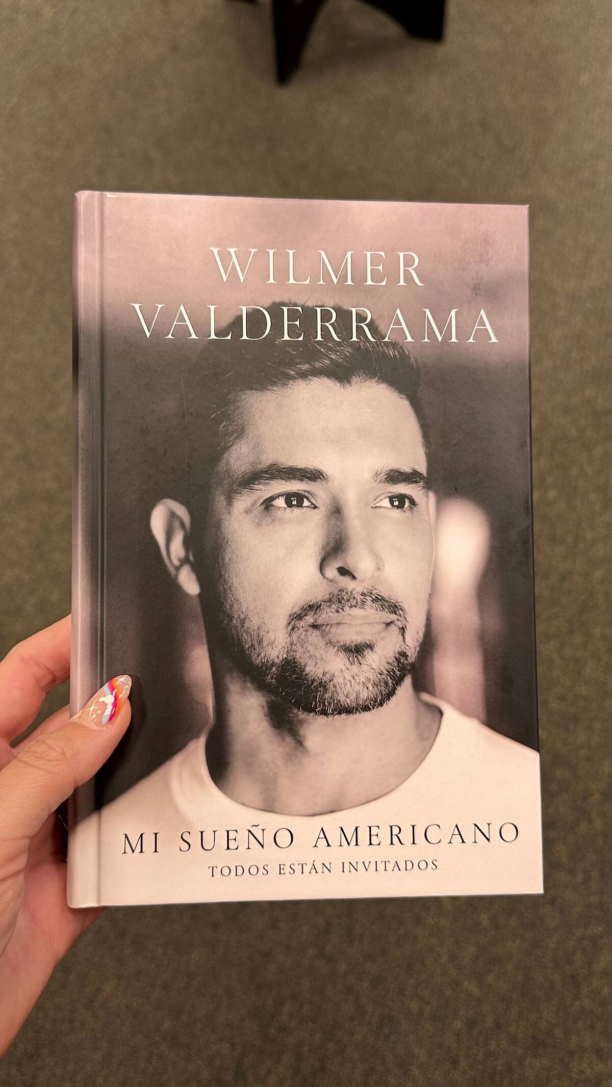 Portada del libro de Wilmer Valderrama.