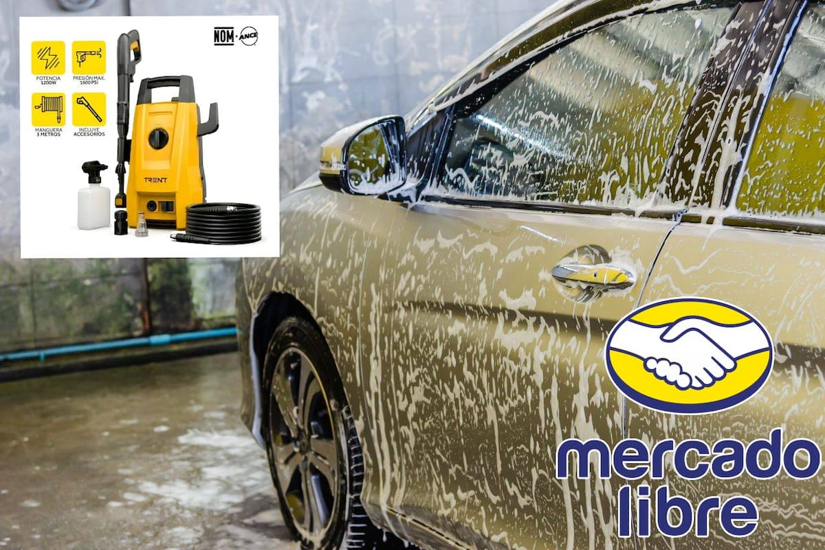 Mercado Libre vende hidrolavadora Trent en solo 898 pesos, con 60% de descuento; es útil para limpiar patios, autos, pisos y superficies exteriores