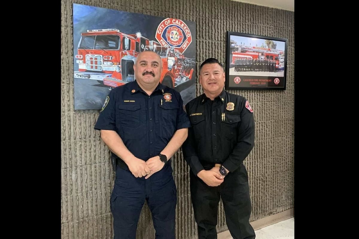 Resalta jefe de Bomberos de Calexico vínculo con sus pares en Mexicali