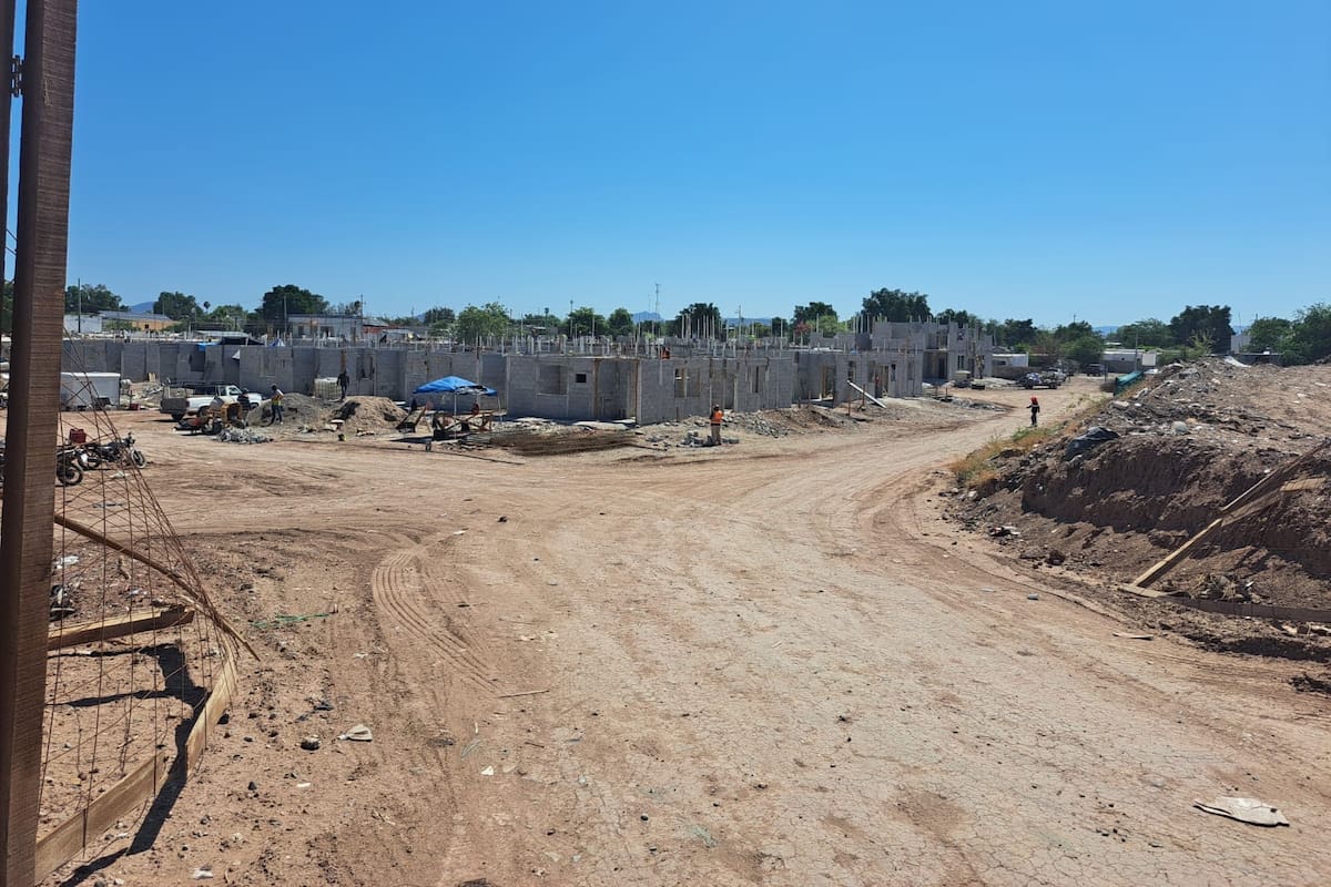 Avanza construcción de nuevo complejo habitacional del Bienestar al norte de Cajeme