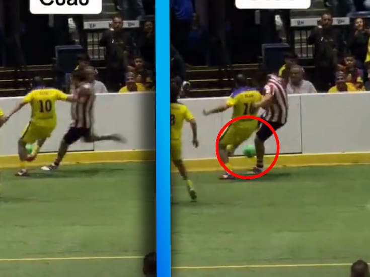 VIDEO: Cuauhtémoc Blanco recibe tremendo patadón de Héctor Reynoso en partido de Leyendas