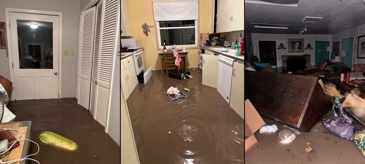 Videos y fotos muestran el terror que vivieron durante la inundación. FOTO: AP News