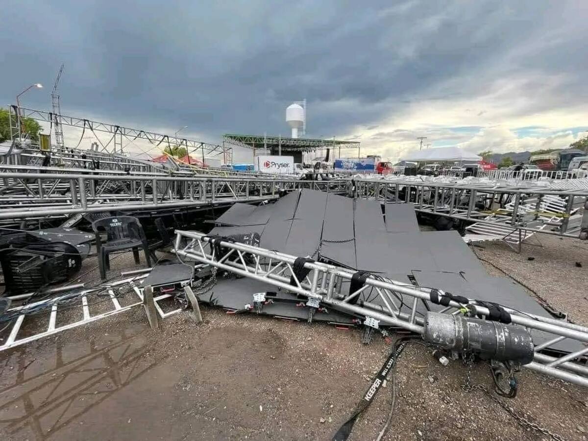 Escenario de Meoqui, Chihuahua / Facebook: Noticias del Momento