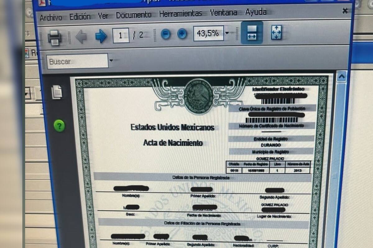 Funcionaria sentenciada por falsificar actas de nacimiento en Durango