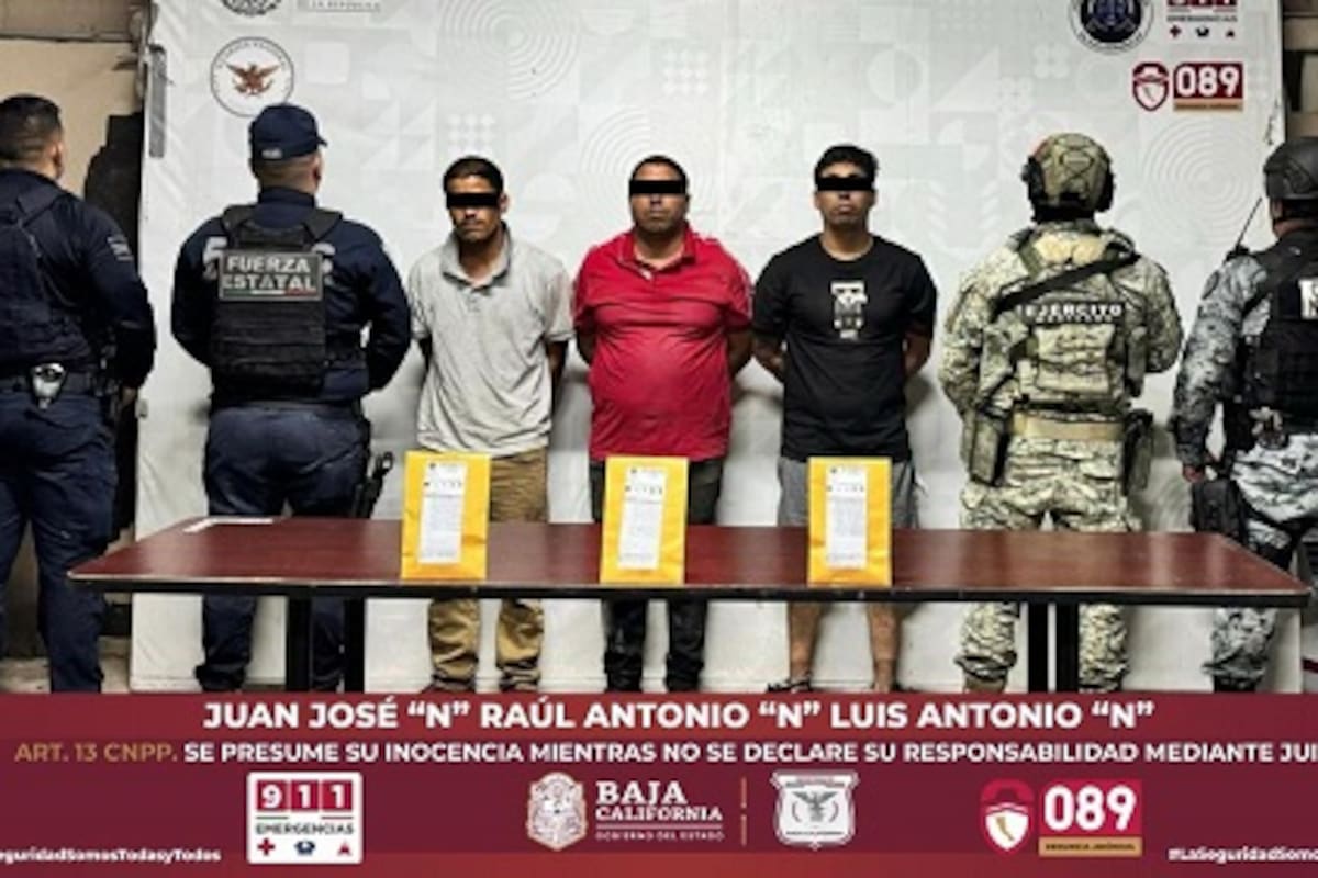 Tres detenidos con droga en predio asegurado por la FGE en Pueblo Nuevo