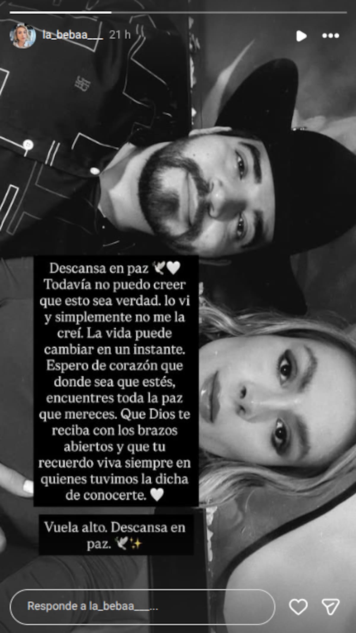 Despedida de La Beba a César Gastelum a través de Instagram. | IG: @la_bebaa___