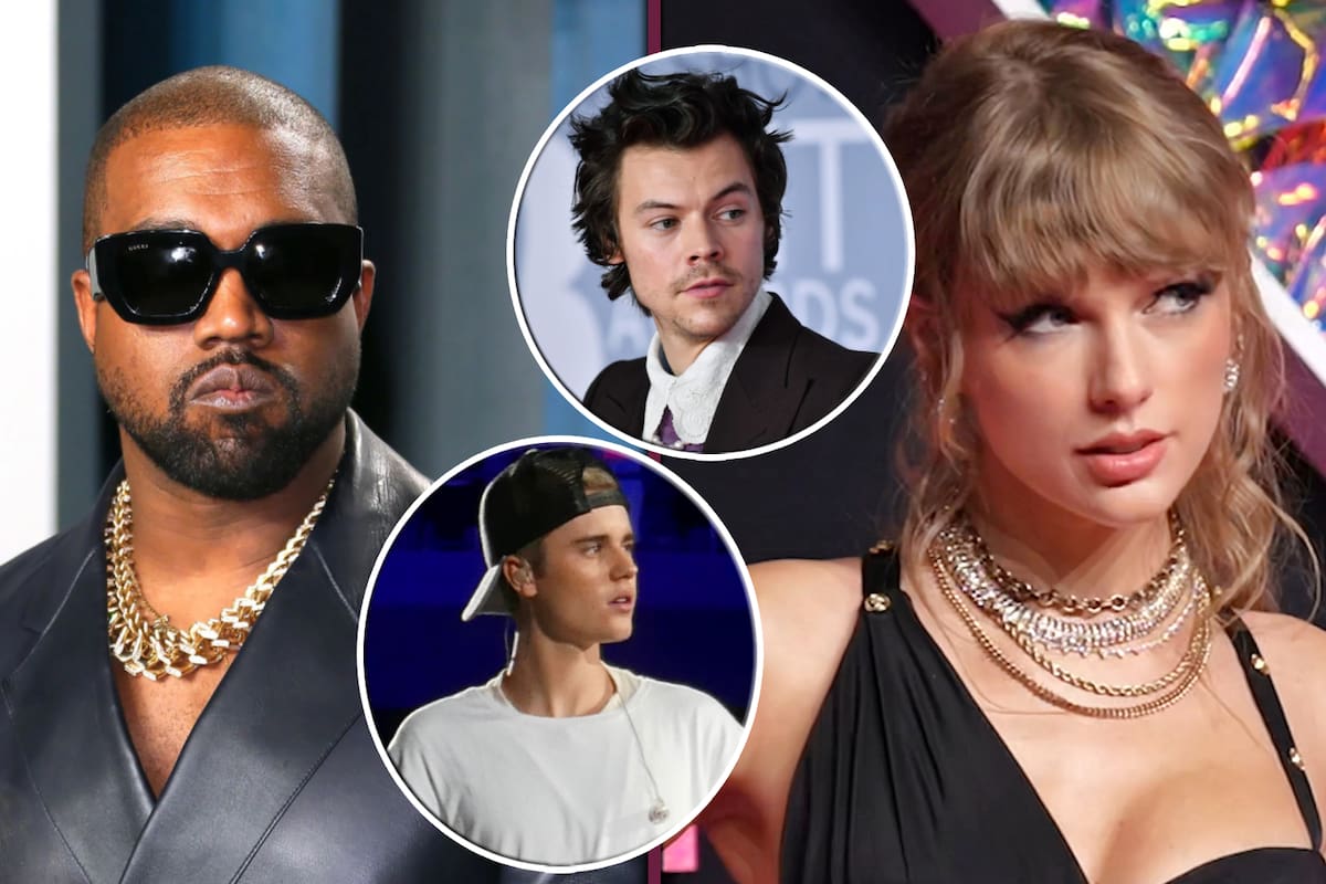 Taylor Swift toma acciones legales contra Kanye West por difamación sexual que involucra a Harry Styles y Justin Bieber