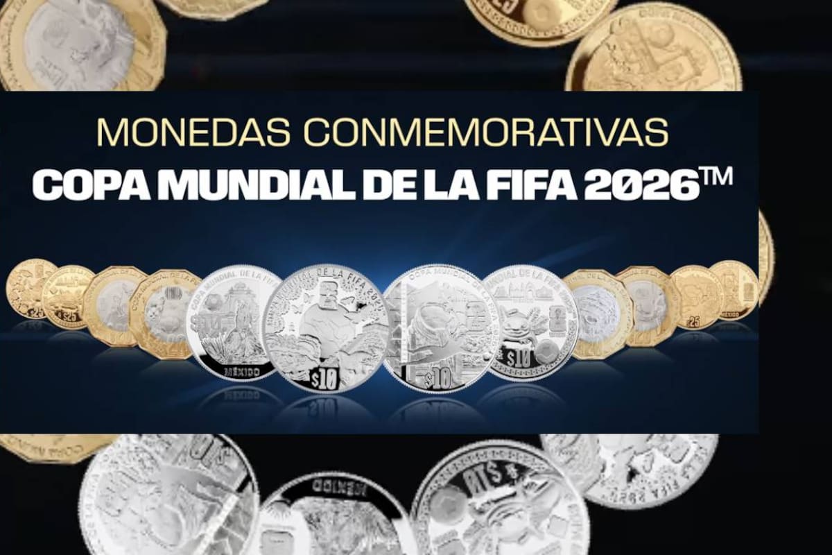 ¡De colección! Banxico prepara doce monedas conmemorativas para el Mundial FIFA 2026 y cuatro de serán de oro y otras cuatro de plata