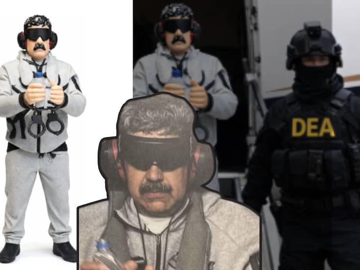 Figura coleccionable de Nicolás Maduro atrapado, uno de los más vendidos en Mercado Libre Colombia